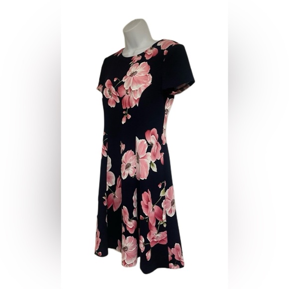 Eliza J. Fit & Flare Bold Floral Print Dress - Picture 1 of 6